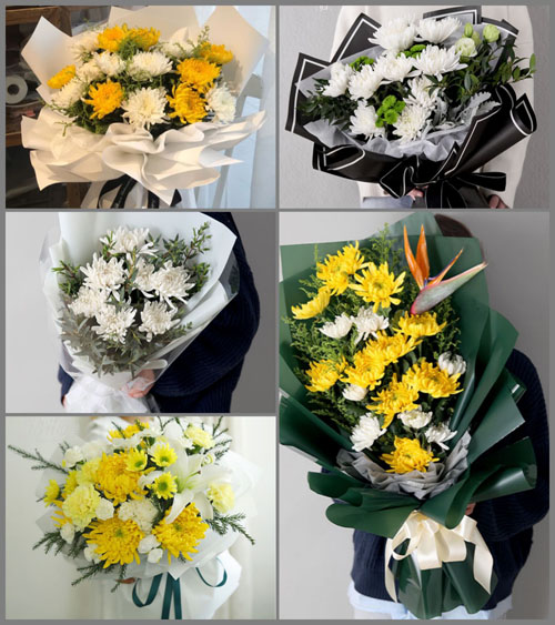 山东青岛莱西市店埠镇东南阁村白事花束代送